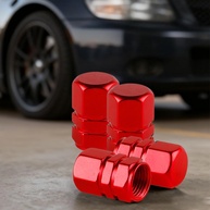 Pacote 12 Tampas de Válvula Hexagonal Metal Universal - Carros, Motos, Bikes - Cores Variadas - imagem 1