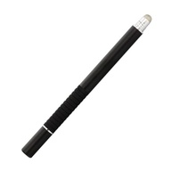 Caneta Stylus Metal Ponta Fina 2 em 1 Tela Touch Screen - Compatível c/Celular Tablet Ipad Iphone Ultrabook Apple Android Universal (Preto) - imagem 3