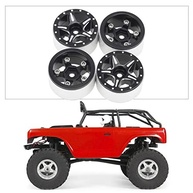 Rodas de Metal Premium para SCX24 90081 Crawler - Upgrade Preto Durável - imagem 4