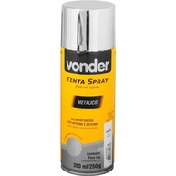 Tinta Spray Cromada Metálica 350ml - Acabamento Premium com Secagem Rápida da Vonder - imagem 1