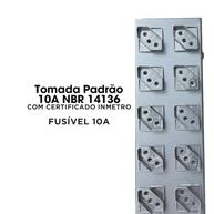Régua de Energia 12 Tomadas Metálica com Proteção - Conectividade e Segurança Ampliadas - imagem 4
