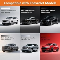 Kit de Retoque para Chevrolet - Caneta de Tinta Metálica Preta Mosaico + Transparente - imagem 3