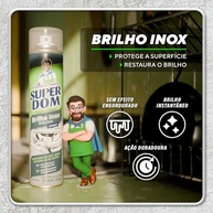 Dom Line Brilho Inox - Limpeza e Proteção para Superfícies Metálicas e Eletrodomésticos 300ml - imagem 5