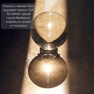 Bola de Cristal Transparente 100mm com Suporte Metálico - Quartzo Místico para Decoração e Feng Shui - imagem 5