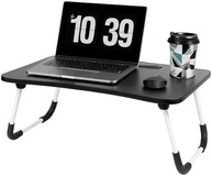 Mesa Portátil Dobrável para Notebook com Pés Metálicos Emborrachados - Ideal para Cama, Sofá e Home Office - imagem 1