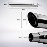 Ponteira Escapamento Esportivo HP Racing para Royal Enfield Meteor 350 - Ronco Grave e Estilo Único - imagem 4