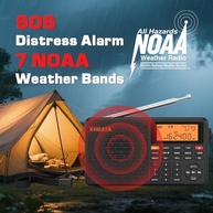 Rádio Meteorológico Portátil XHDATA D109WB: AM/FM/SW/LW/WB com Alerta NOAA, Bluetooth e MP3 - imagem 5