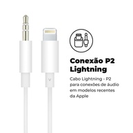 Cabo P2 para iPhone: Áudio Impecável em 1 Metro - imagem 2