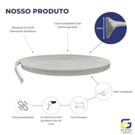 Boiserie Moldura Roda Meio de Eva Autocolante Sirius 2,5cm x 1,5cm - 10 Metros (Branco) - imagem 3