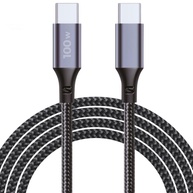 Cabo USB C Turbo 100W Trançado: Carregamento Rápido para iPhone e Samsung - 2 Metros - imagem 1