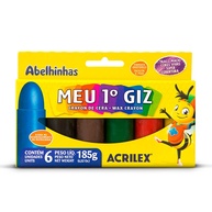 Meu Primeiro Giz Acrilex: 6 Cores para Criar! - imagem 1