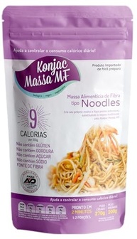 Konjac Massa MF Noodles Zero Carboidrato Konjac Massa Mf 270G - imagem 1