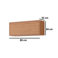 Armário Aéreo Cozinha 80cm Freijó - Divina MGM - imagem 2
