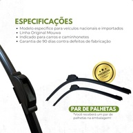 Kit Palhetas Híbridas Mouwa MH2618 + Traseira Outback (2009-2017) - Visão Clara e Segura - imagem 5