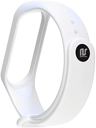 Kit 5 Pulseiras NSmart para Mi Band 3/4 - Cores Vibrantes e Estilo! (Preto, Branco, Roxo, Laranja, Amarelo) - imagem 4