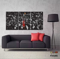 Quadro Michael Jordan Basquete - Tela em Tecido 120x60cm | Decoração Moderna para Sala e Escritório - imagem 3