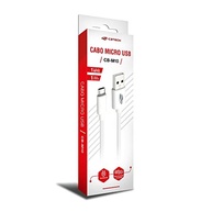 Cabo USB para Micro USB C3Tech CB-M10WH Branco 1 Metro: Carregamento Rápido e Transferência de Dados para Android - imagem 3