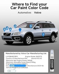 Tinta de Retoque Azul Nuvem (626) para Volvo - Caneta 2 em 1 com 2 Microaplicadores Descartáveis - imagem 4