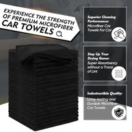 Pacote com 20 Panos de Microfibra Ultra Macios 28x28cm - Absorventes e Sem Fiapos para Limpeza de Carros e Casa - imagem 4