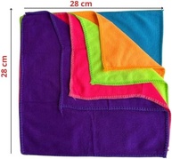Kit 5 Panos de Microfibra 28x28cm - Super Absorventes, Anti-Risco e Laváveis - imagem 4
