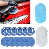 Kit com 20 Almofadas de Polimento para Carro - Microfibra, Lã e Aplicadores para Polidor Orbital 5-6" - imagem 5
