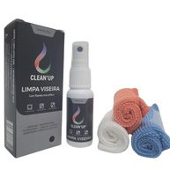 Kit Limpeza Viseira Capacete Clean Up 25ml + Pano Microfibra: Visibilidade Impecável! - imagem 3