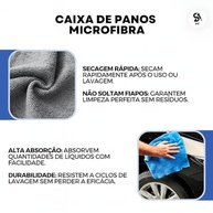 Pano de Limpeza em Microfibra Lavável - 20 Unidades Rosa | Multiuso e Reutilizável - imagem 5