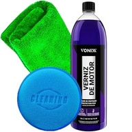 Kit Verniz de Motor 1,5l Vonixx Toalha de Microfibra 30x30cm Karbox e Aplicador de Espuma Karbox - imagem 2