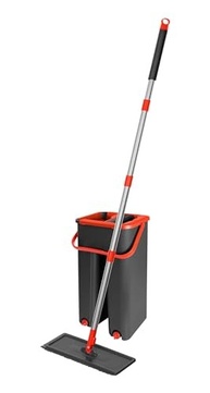 Powermaid Mop Lava e Seca com Base 360° e Pano de Microfibra Reutilizável - Cabo Inox 125cm - imagem 2