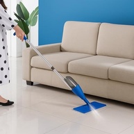 Spray Mop com Microfibra Lavável - Cabo Extensível e Reservatório para Limpeza Rápida - imagem 3