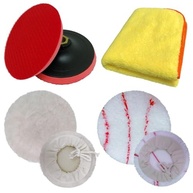 Kit Completo para Polimento Automotivo 125mm - Suporte + Boinas Lã e Microfibra - imagem 2
