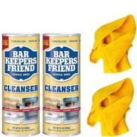 Bar Keepers Friend Kit Limpeza e Polimento Multiuso com 2 Pano Microfibra - 595g - imagem 1