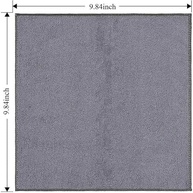 Pacote com 5 Panos de Microfibra Premium 25x25cm - Ultra Macios, Sem Fiapos, para Carro, Cozinha e Janelas (Preto) - imagem 3