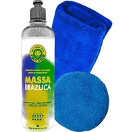 Kit Massa Brazuca Easytech 500ml: Corte Pesado + Pano Microfibra + Aplicador Vonixx - imagem 2