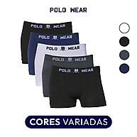 Kit 6 Cuecas Boxer Infantil Polo Wear Microfibra - imagem 2