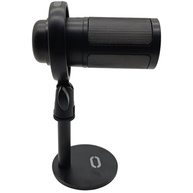 Microfone RGB Condensador Com Conector De Monitoramento De Fone De Ouvido USB Profissional Controle De Luz Gamer Para Computador Jogos Transmissao Ao Vivo Plug And Play - TOMATE (Preto) - imagem 3