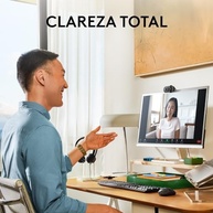 Webcam Full HD Logitech Brio 100 com Microfone Integrado, Proteção de Privacidade, Correção Automática de Luz e Conexão USB-A - Grafite - imagem 2