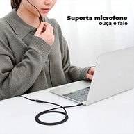 Cabo Extensor P2 Premium Vention 1,5m: Som Imersivo e Liberdade para PC e Microfone - imagem 4