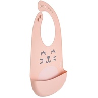Babador em Silicone com Pega-Migalhas Gumy Pessego - Proteção e Estilo para Bebês - imagem 5