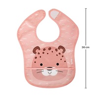 Baba Antissaliva Infantil com Estampa Oncinha – Babador Impermeável com Bolso Pega-Migalhas - imagem 5