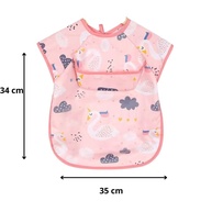 Babador Regatinha Neném com Proteção Dupla Impermeável - Flamingo com Coletor de Migalhas - imagem 2