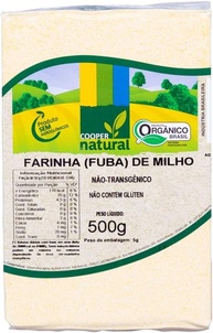 Farinha (Fubá) de Milho Orgânica Coopernatural 500g - imagem 1