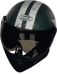 Capacete Peels F-21 Old Tank Aberto Verde Militar Fosco/Branco - Tamanho 61 - imagem 3