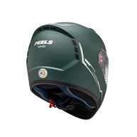 Capacete Peels Icon 23 Naked Verde Militar Fosco/Prata - Segurança e Estilo para Sua Moto - imagem 5