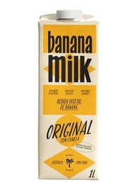 Banana Milk Original com Canela 1L - Bebida Vegetal, Sem Lactose, Sem Glúten, Sem Açúcar Adicionado - imagem 2