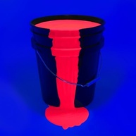 Tinta UV Neon Milo para Festas e Eventos | Balde 5 Galões | Vermelho Fluorescente | Brilha em Luz Negra - imagem 5