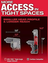 Chave de Impacto Ângulo Reto Milwaukee M12 FUEL 1/2" - Potência e Acesso Inigualáveis - imagem 5