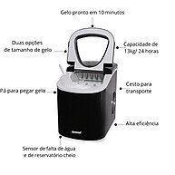 Máquina de Gelo Amvox AMG 113: Gelo Rápido em 10 Min! - imagem 2