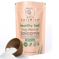 SaltWise Low Sodium Salt Substitute, Plant Based Mineral Salt, Salicornia White Salt, Kosher, 100% Natural, No Additives (7.05 Oz / 200g) - imagem 2