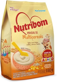 Nutribom Mingau Multicereais 180G - Feito Com Trigo Milho Arroz E Aveia Fonte De Ferro Zinco E Vitaminas - imagem 1